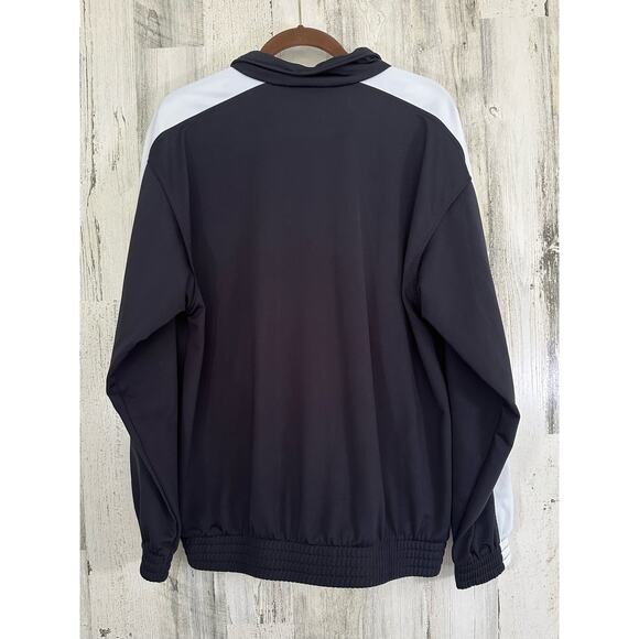 Puma Mens Track Jacket Black White Size Medium Zip Up - Picture 3 of 10